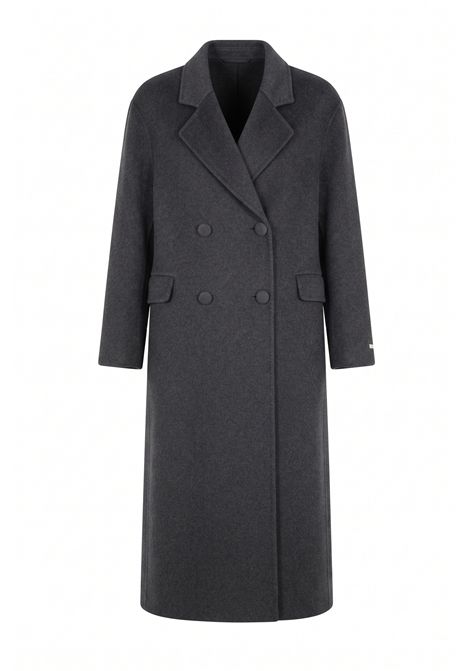 CAPPOTTO LUNGO CUCITO A MANO DOPPIO PETTO CON PATTE VALENTINA RIO | V8386/01111